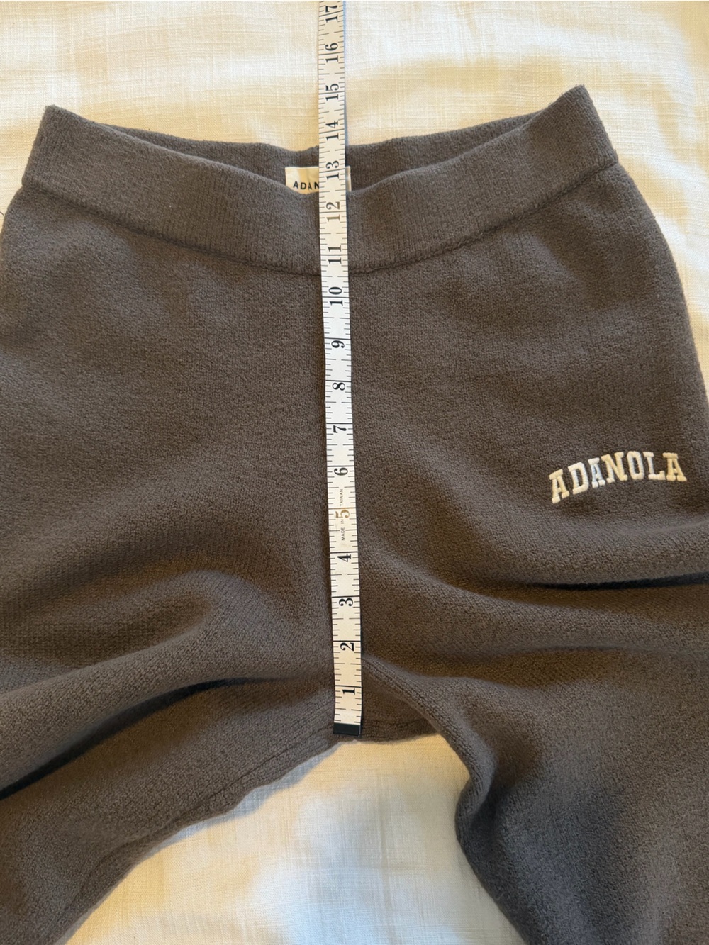 Adanola Varsity Knit Straight Leg Sweatpants Dark Cocoa Brown Size Small (tall) - Picture 12 of 13